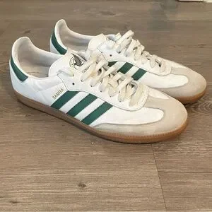 adidas gazelle silver green womens adidas Samba Indoor Shoes, White/Black/Red / 7 main image 1